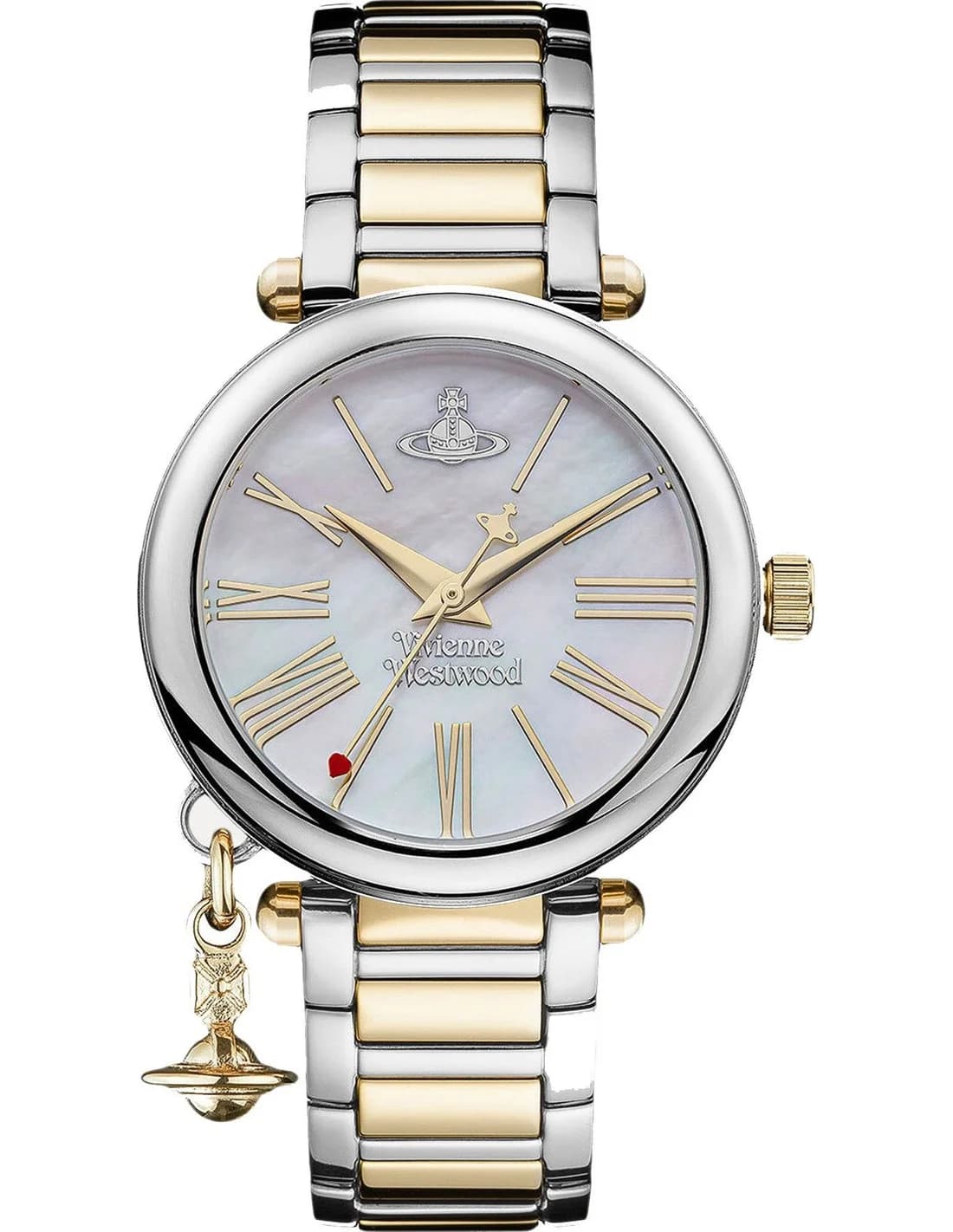 Vivienne Westwood Orb VV006MOPSG Mother-of-Pearl Two-Tone Steel Gold Women's Watch