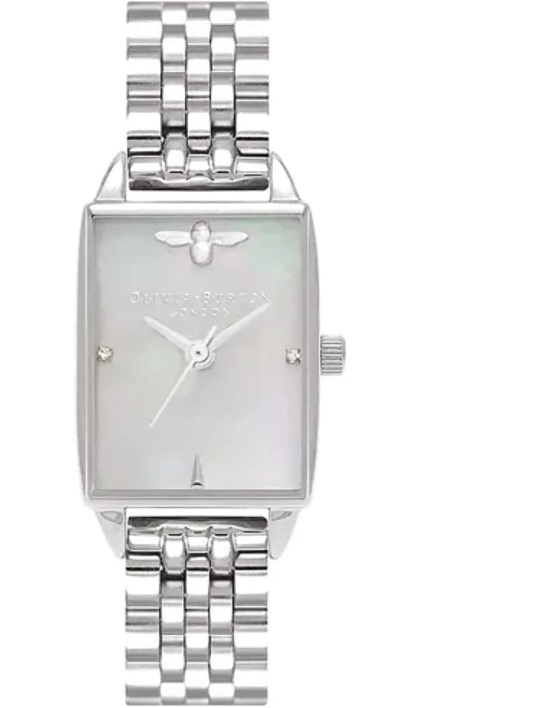 Olivia Burton OB16BH03 Bee Hive Stainless Steel and Mother-of-Pearl Women's Watch
