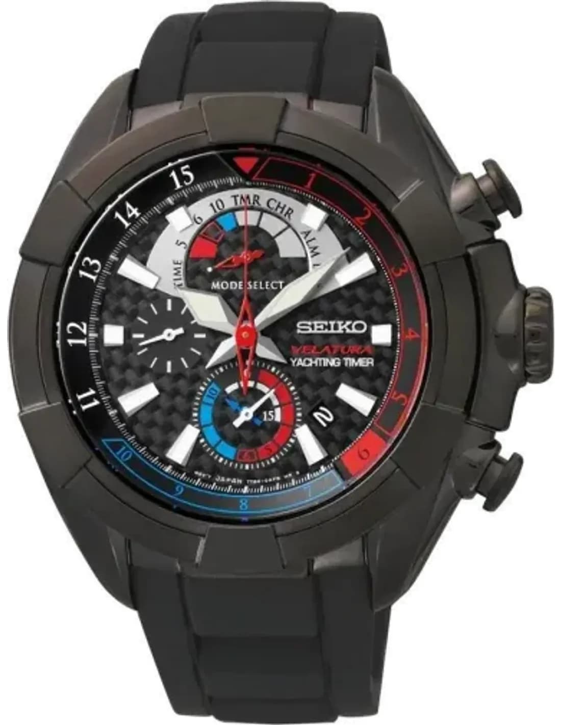 Seiko SPC149P1 Stainless Steel and Titanium Black Men's Watch