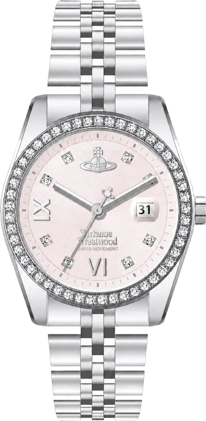 Vivienne Westwood Camberwell VV317PKSL Pink Dial Stainless Steel Women's Watch