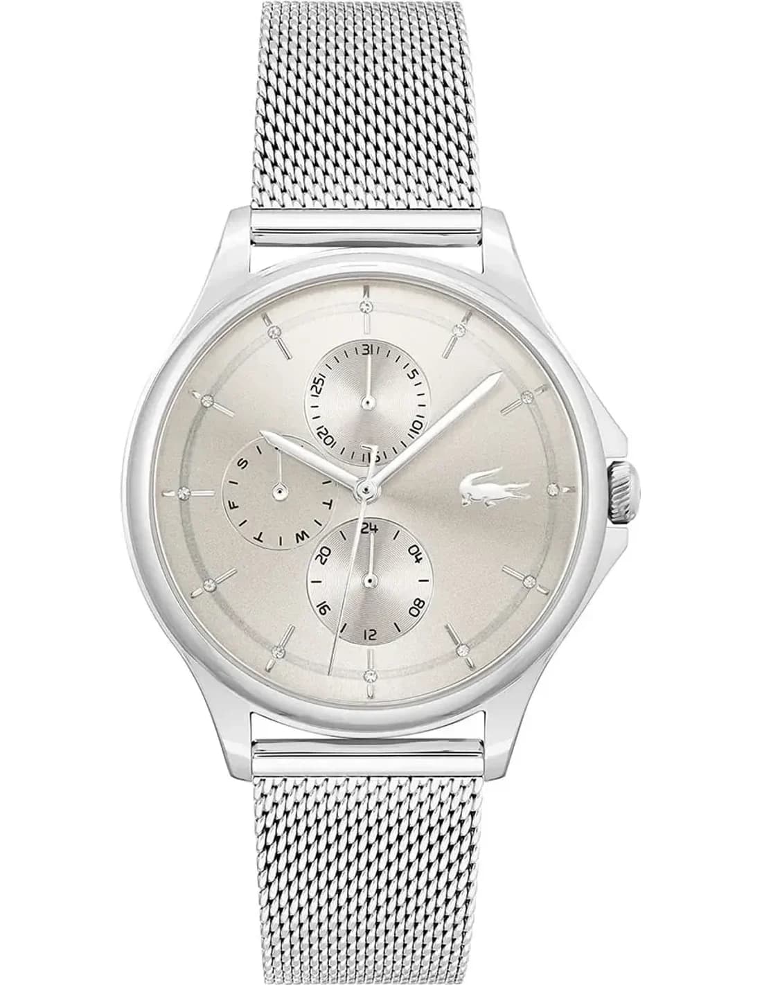 Montre Lacoste 2001237 femme cadran argent bracelet acier