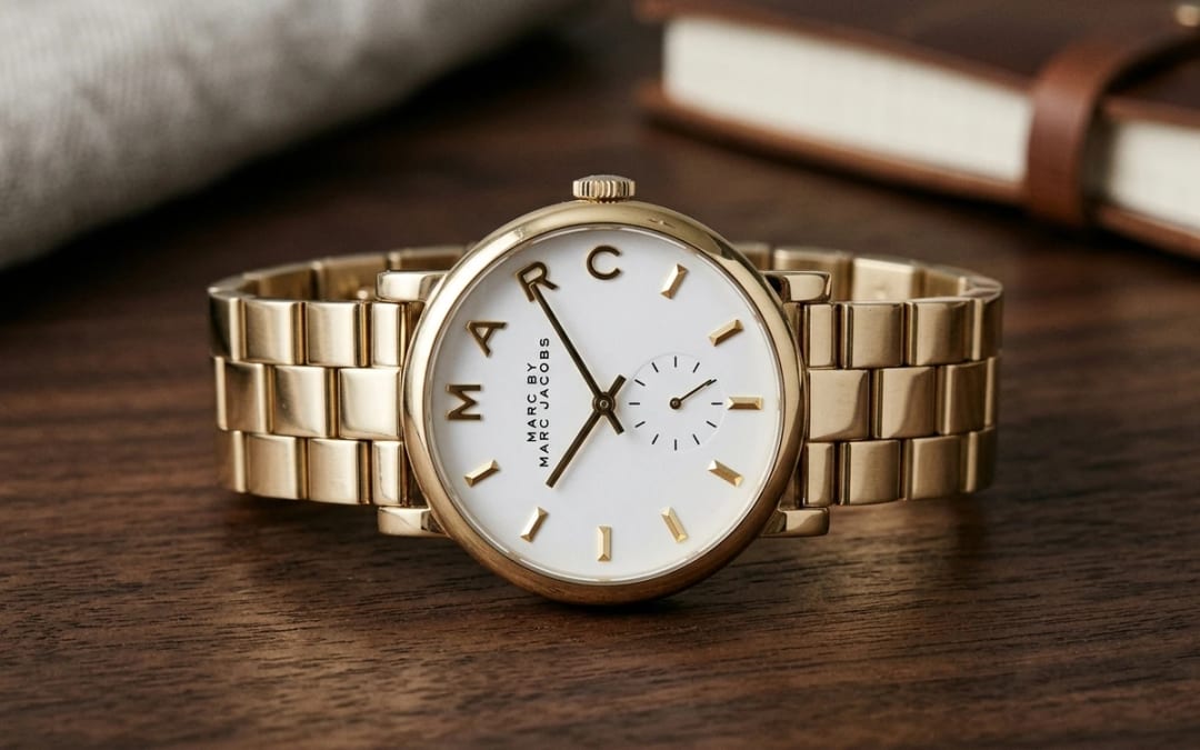 Macro cadran — Montre Marc Jacobs femme : Amy, Blade, Baker, quelle collection choisir ?