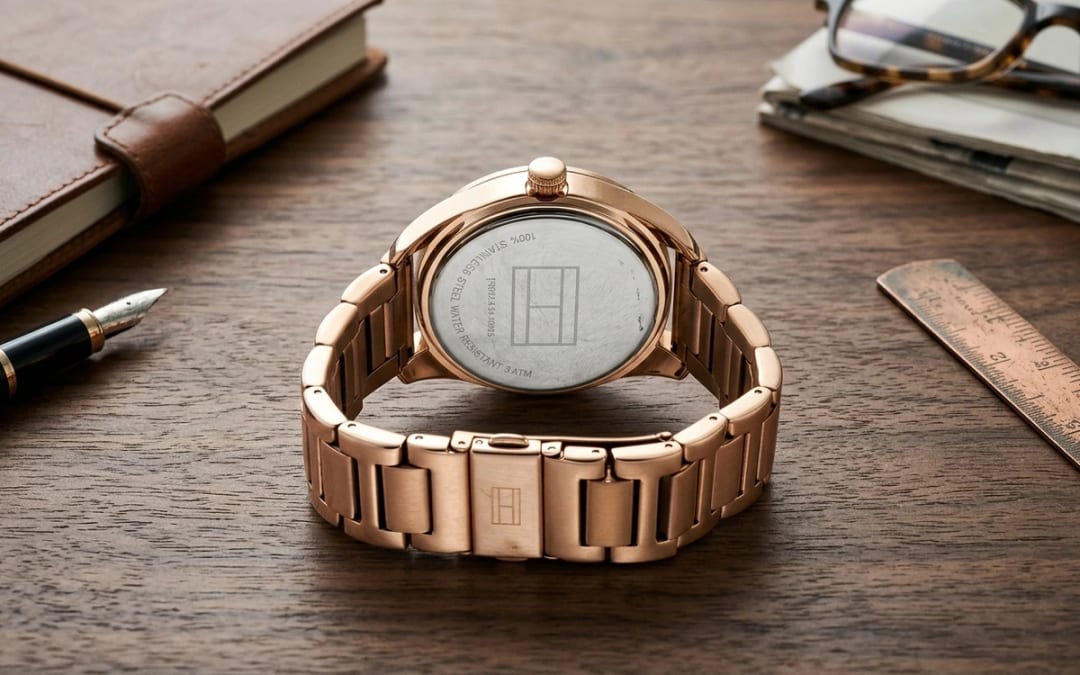 Flat lay — Montre Tommy Hilfiger Or Femme : Le Guide Complet des Finitions Dorées