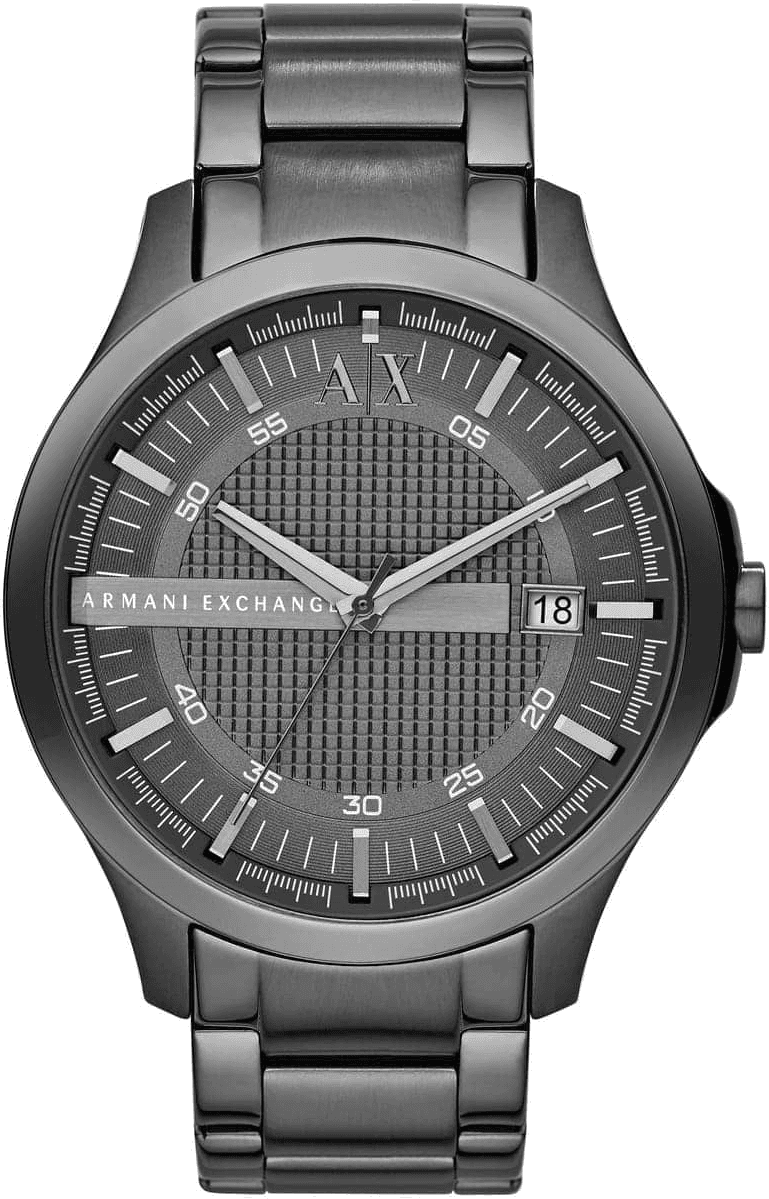 Montre Homme Armani Exchange Hampton AX2135 bracelet acier gris cadran gris