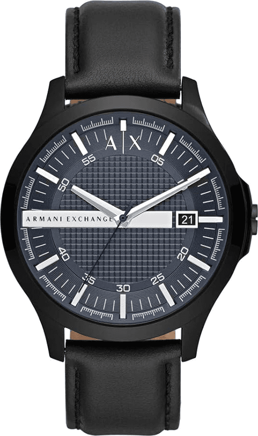 Montre Homme Armani Exchange AX2411 bracelet cuir noir