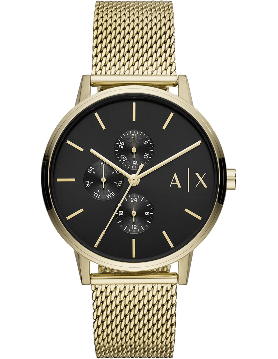 Montre Armani Exchange AX2715 en maille milanaise dorée