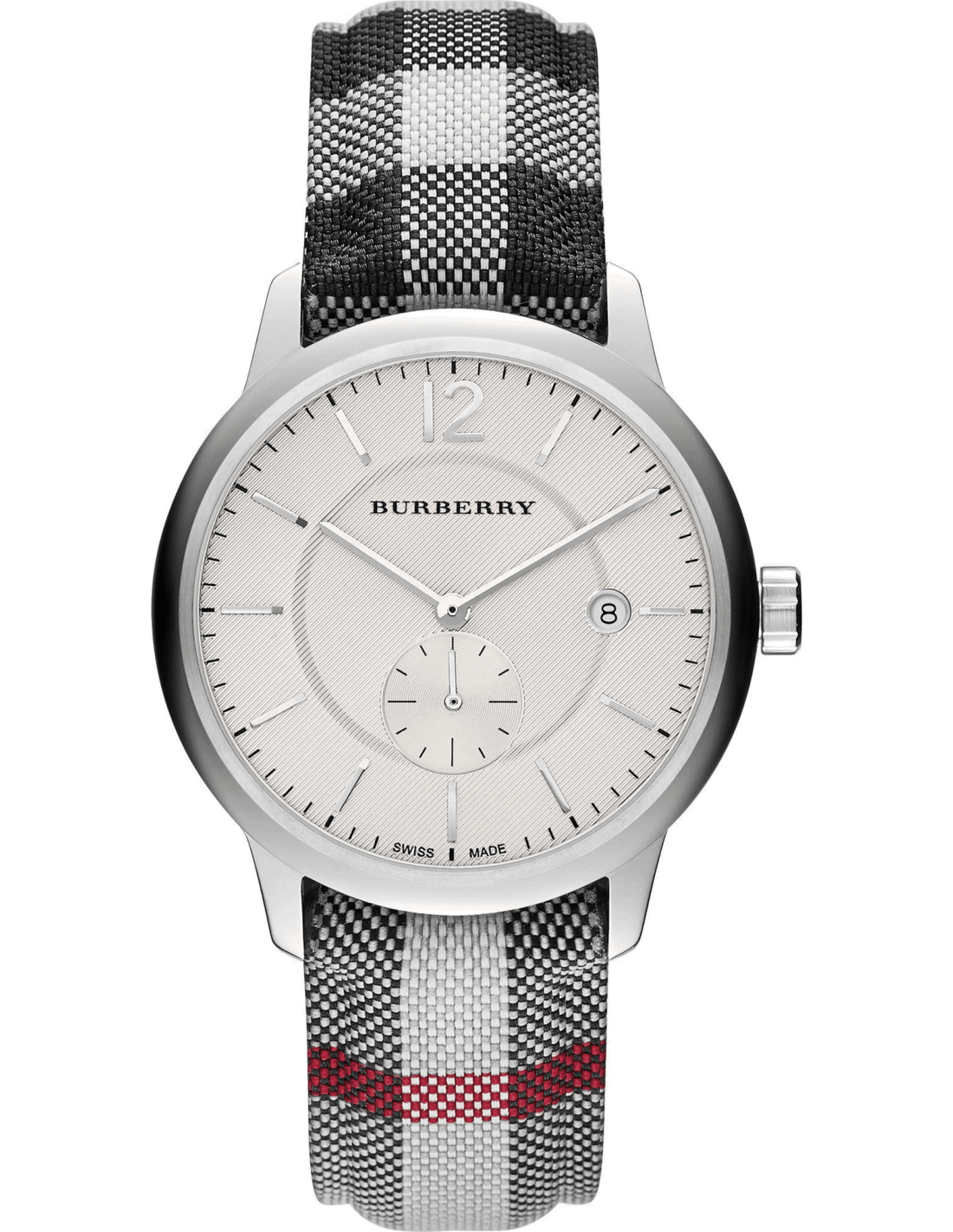 Montre Burberry The Classic Round BU10002 Bracelet textile