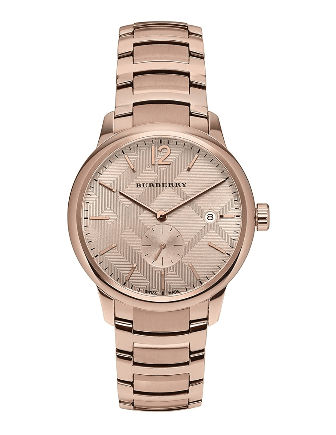 Montre Burberry Classic Round BU10013 Acier or rose