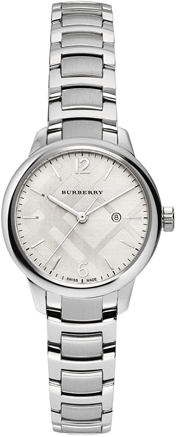 Montre Femme Burberry BU10108 Classic Acier Argenté Swiss Made