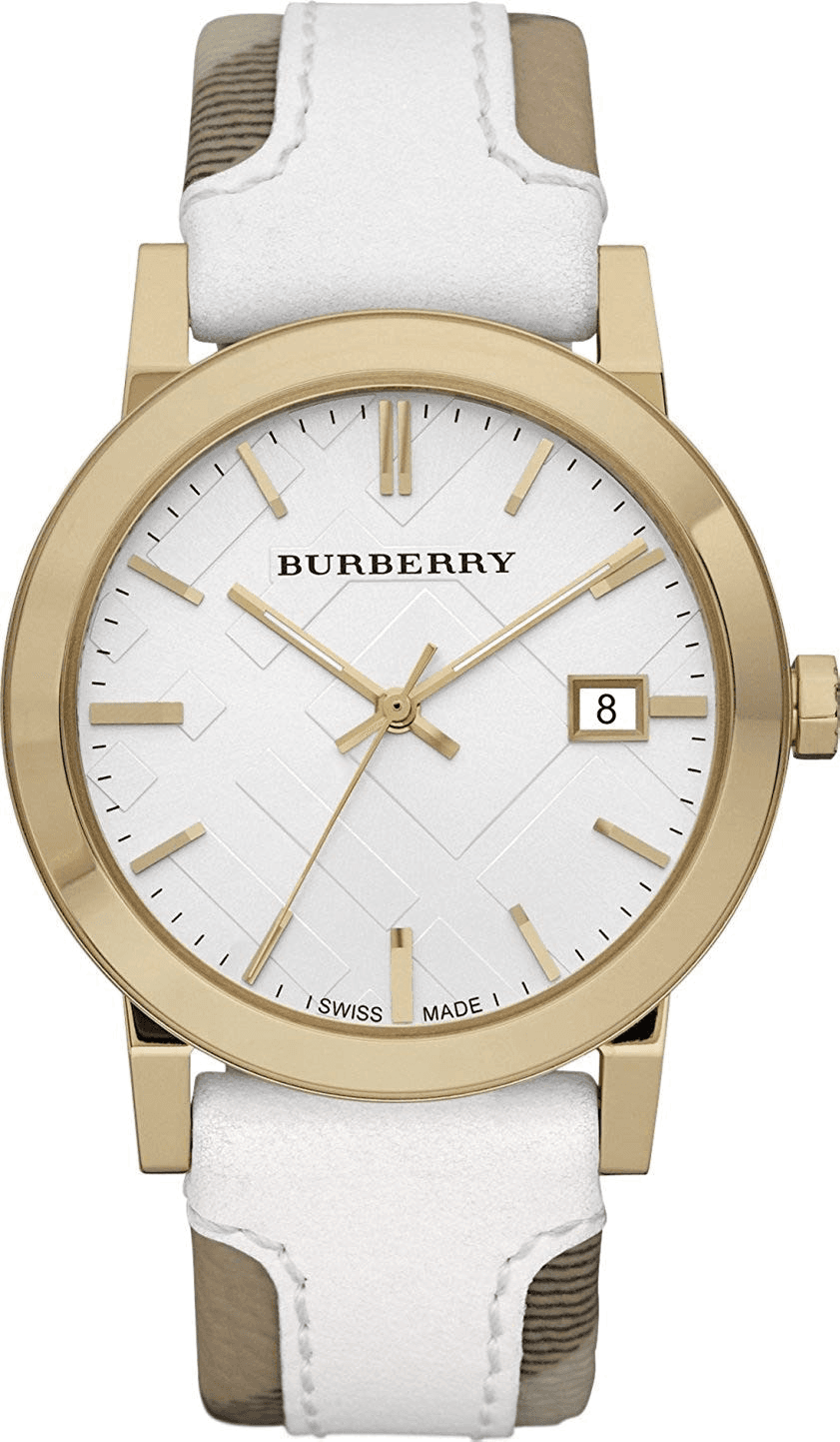 Montre Femme Burberry BU9015 Heritage Nova Bracelet Cuir Haymarket