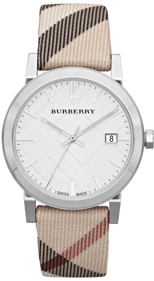Montre Femme Burberry Heritage BU9022 Ronde Cuir Beige