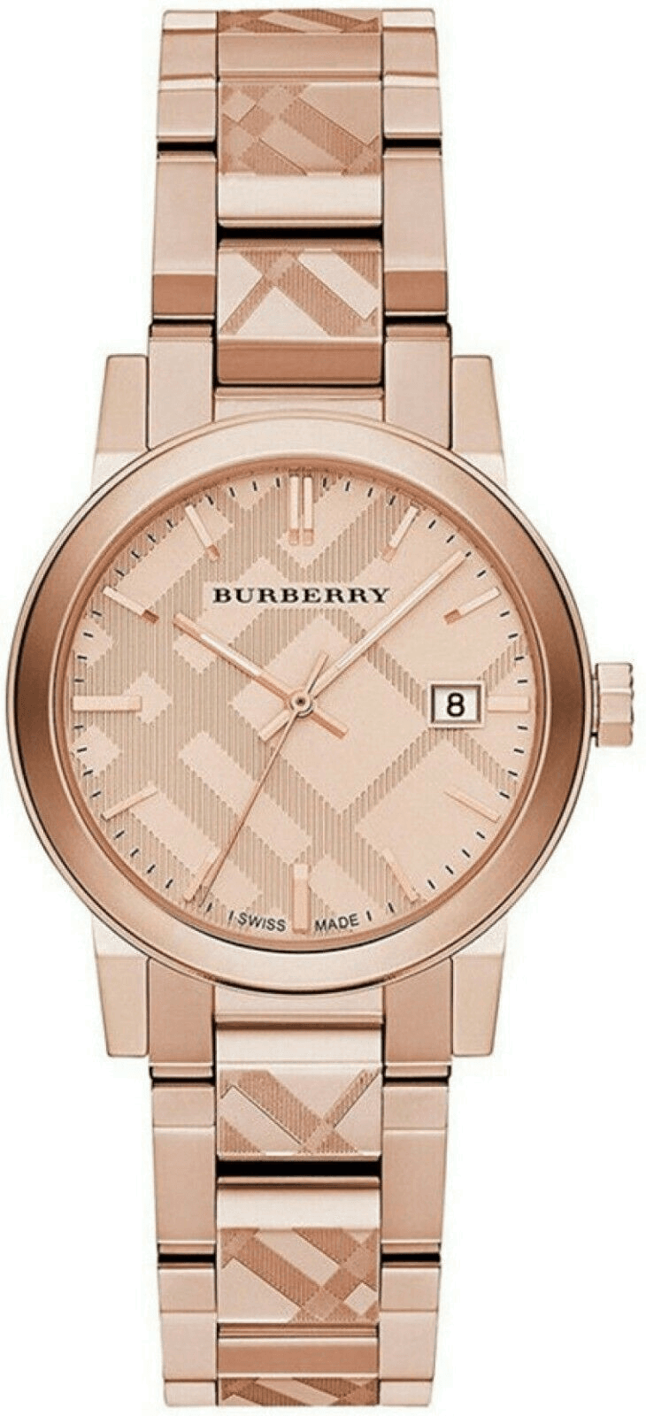 Montre Femme Burberry BU9235 The City Acier Rose Gold Swiss Made