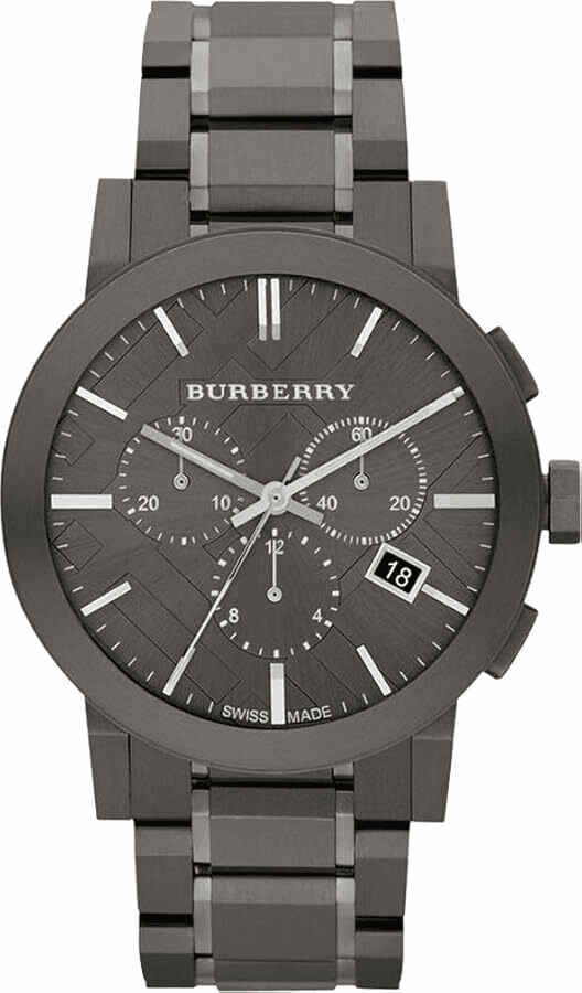 Montre Burberry BU9354 Chronomètre en Acier Noir 42 mm