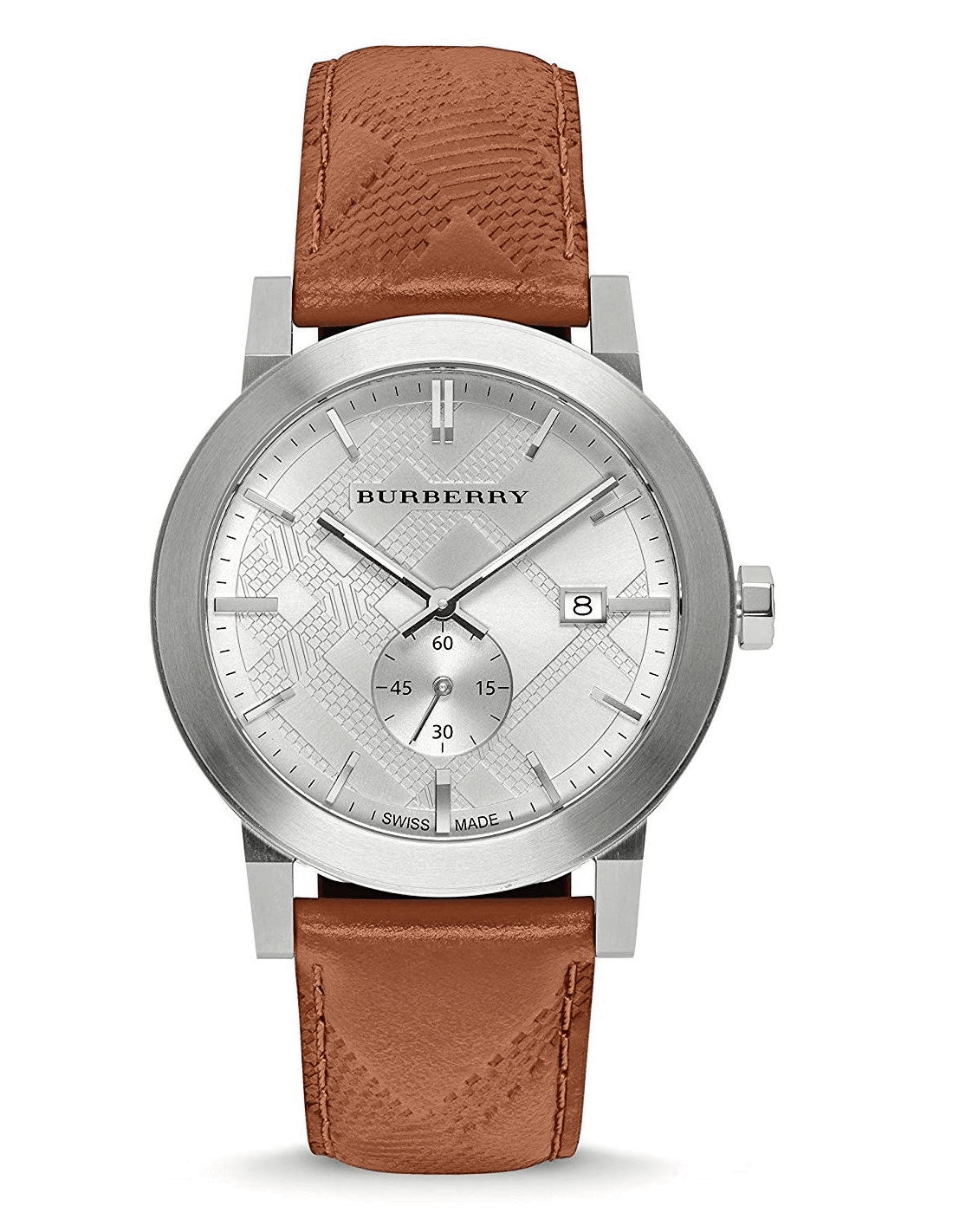 Montre Homme Burberry BU9904 bracelet cuir marron