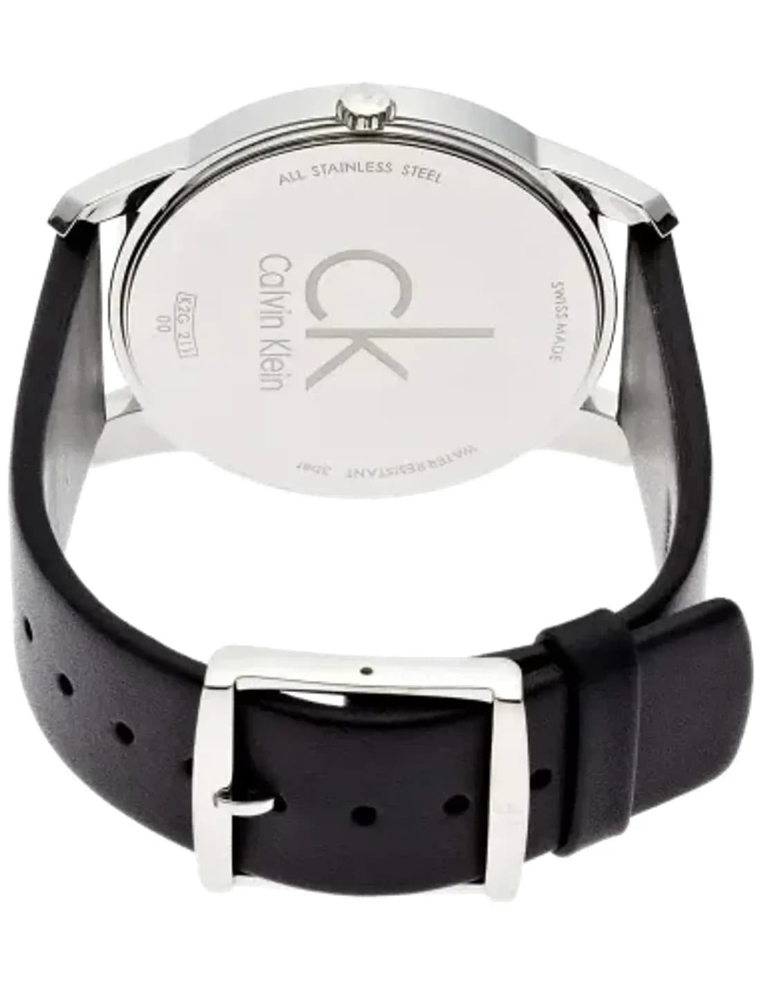 Montre Homme Calvin Klein CK City K2G211C6 Cuir noir bracelet
