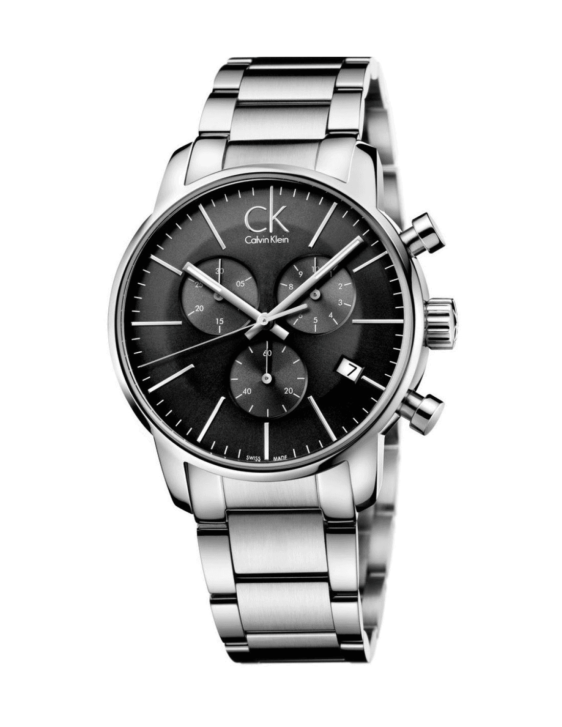 Montre Homme Calvin Klein City K2G27143 chronomètre sport en acier