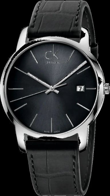 Montre Calvin Klein homme City sur cuir K2G2G1C3