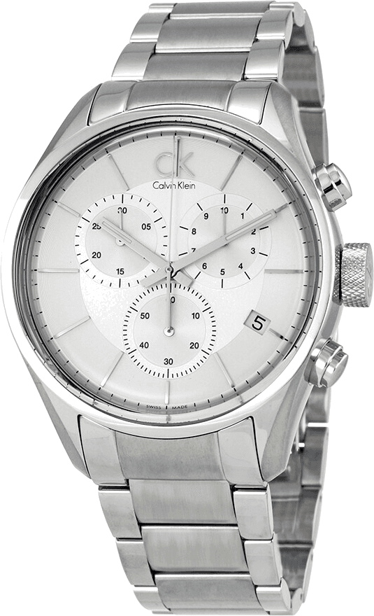 Montre Homme Calvin Klein Masculine K2H27126 chronographe à quartz bracelet acier inoxydable