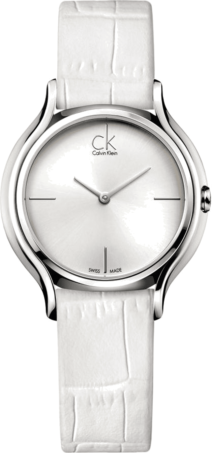 Montre Femme Calvin Klein Skirt K2U231K6 Quartz Cuir Blanc