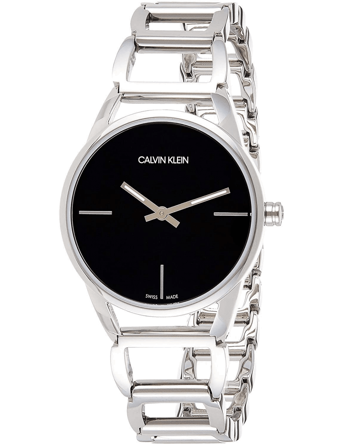 Montre Femme Calvin Klein K3G23121 Acier Noir Swiss Made