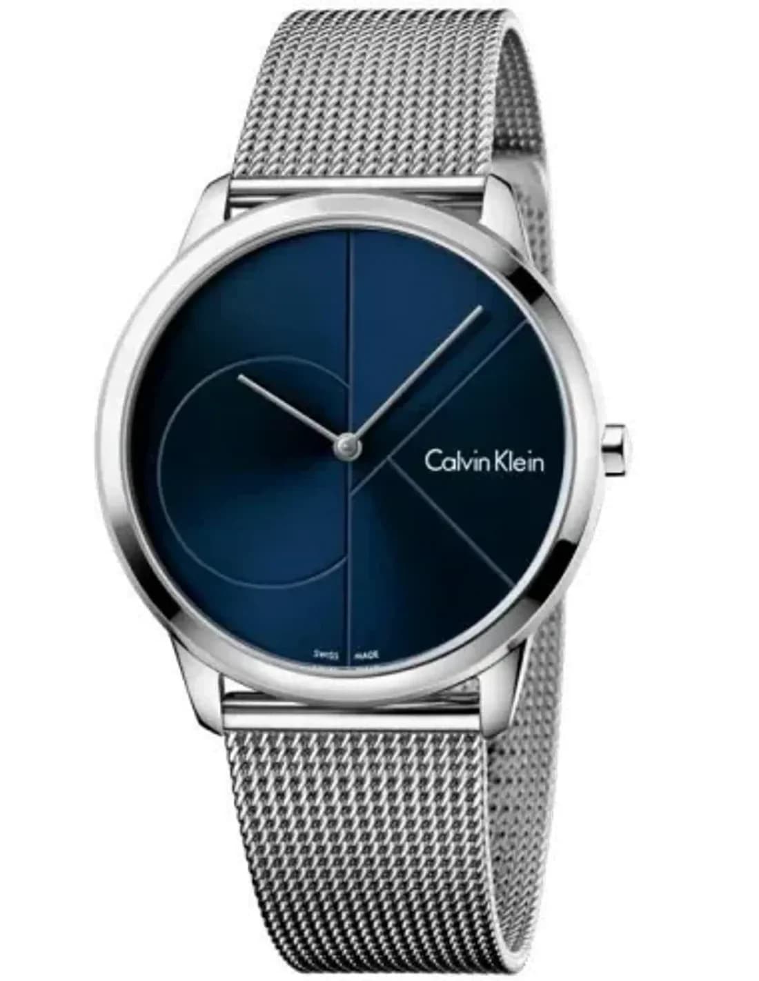 Montre Homme Calvin Klein Minimal K3M2112N Acier et Cadran bleu