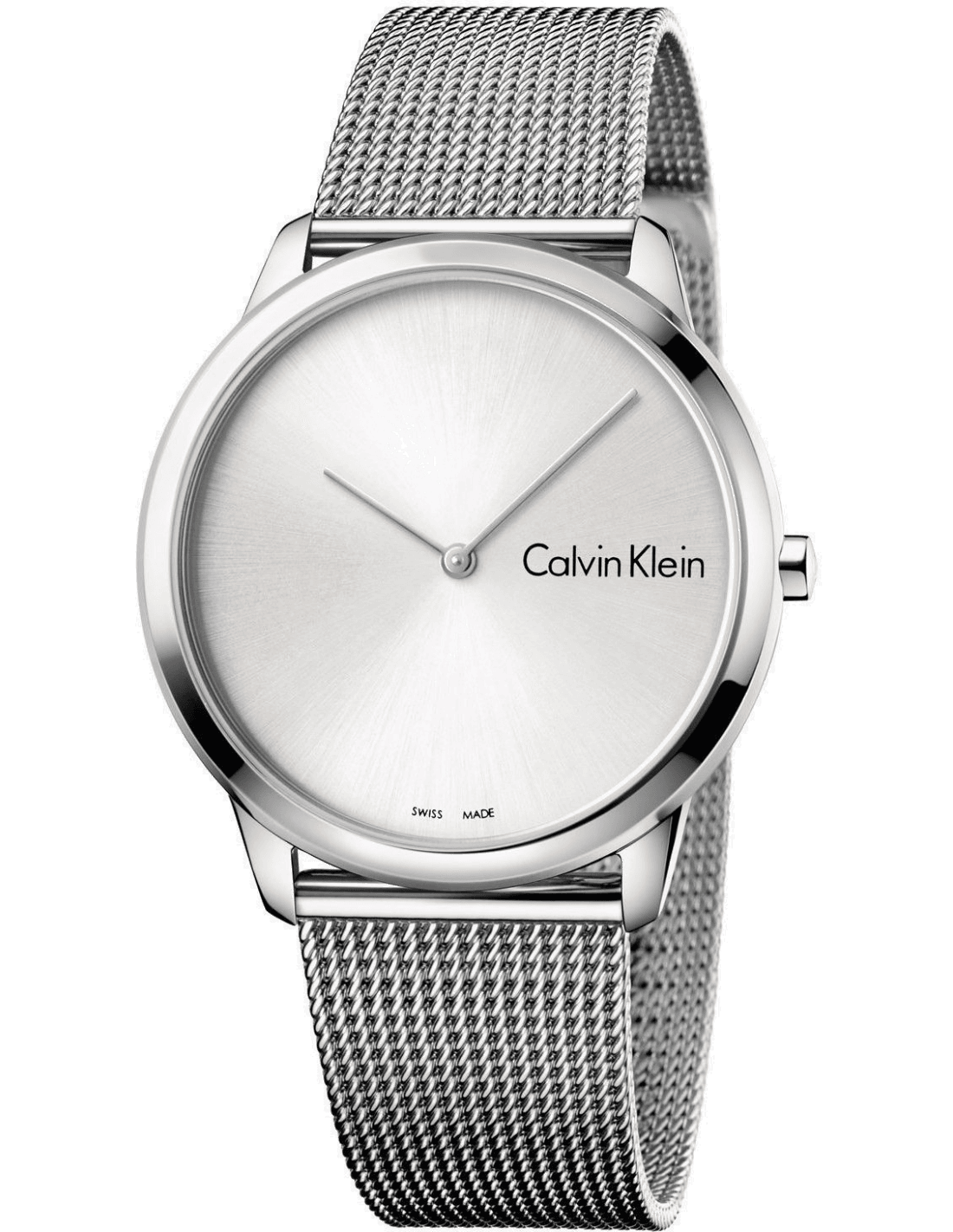 Montre Homme Calvin Klein Minimal K3M211Y6 Argent en maille milanaise