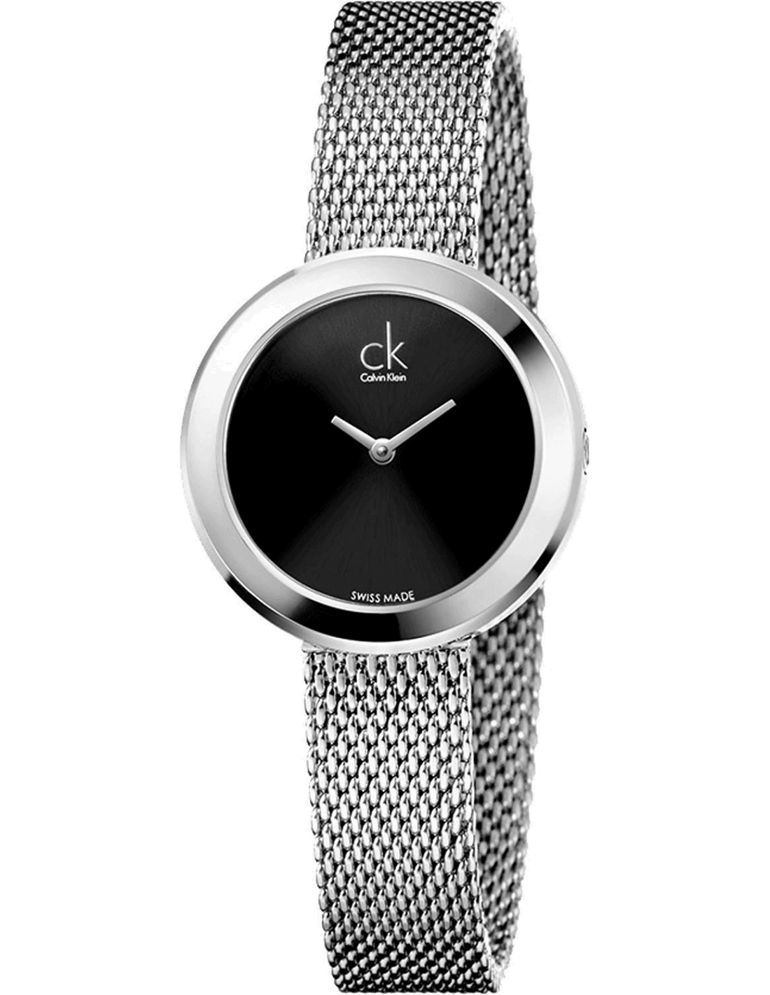 Montre Femme Calvin Klein Firm K3N23121 Bracelet Mesh Argenté Swiss Made