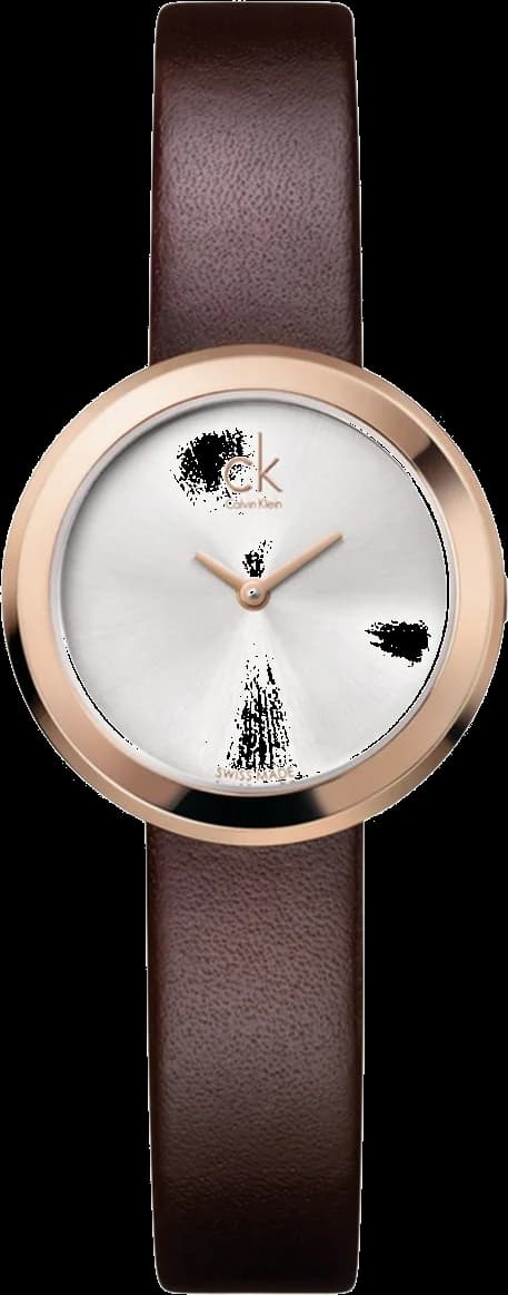 Montre Femme Calvin Klein K3N236G6 Bracelet Cuir Marron