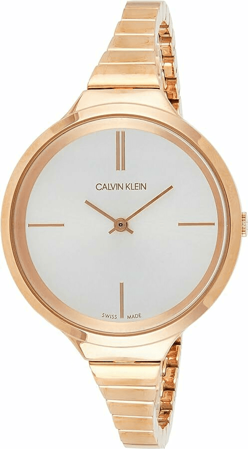 Montre Femme Calvin Klein Lively K4U23626 Acier Or Rose Swiss Made