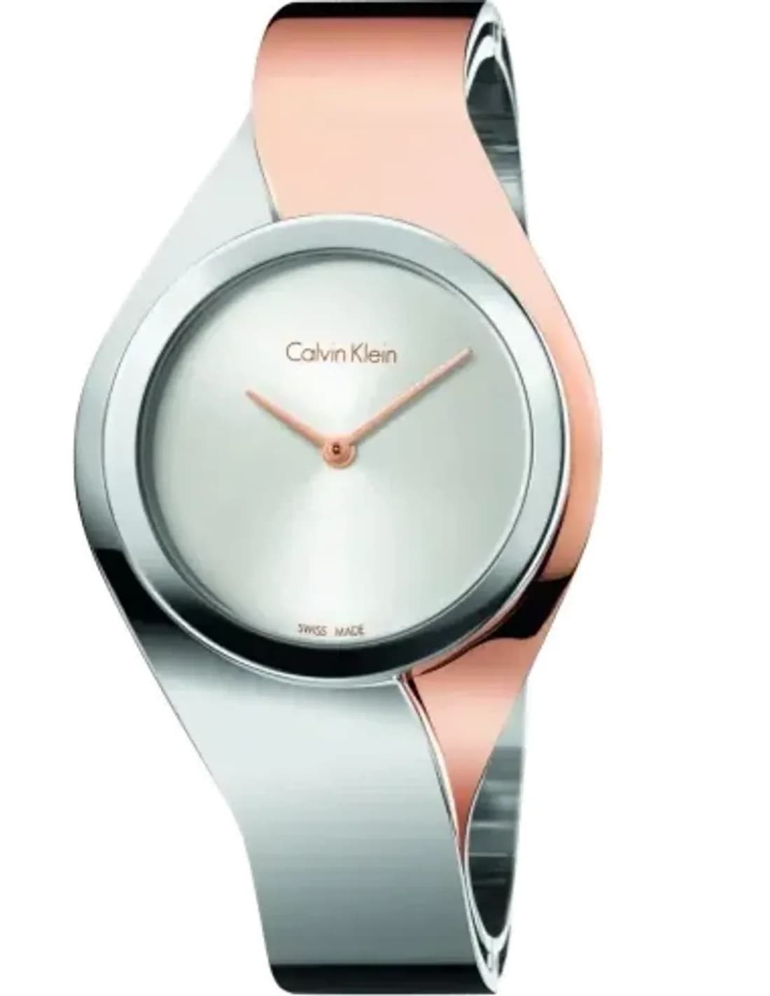 Montre Femme Calvin Klein Senses K5N2M1Z6 Argent et or rose