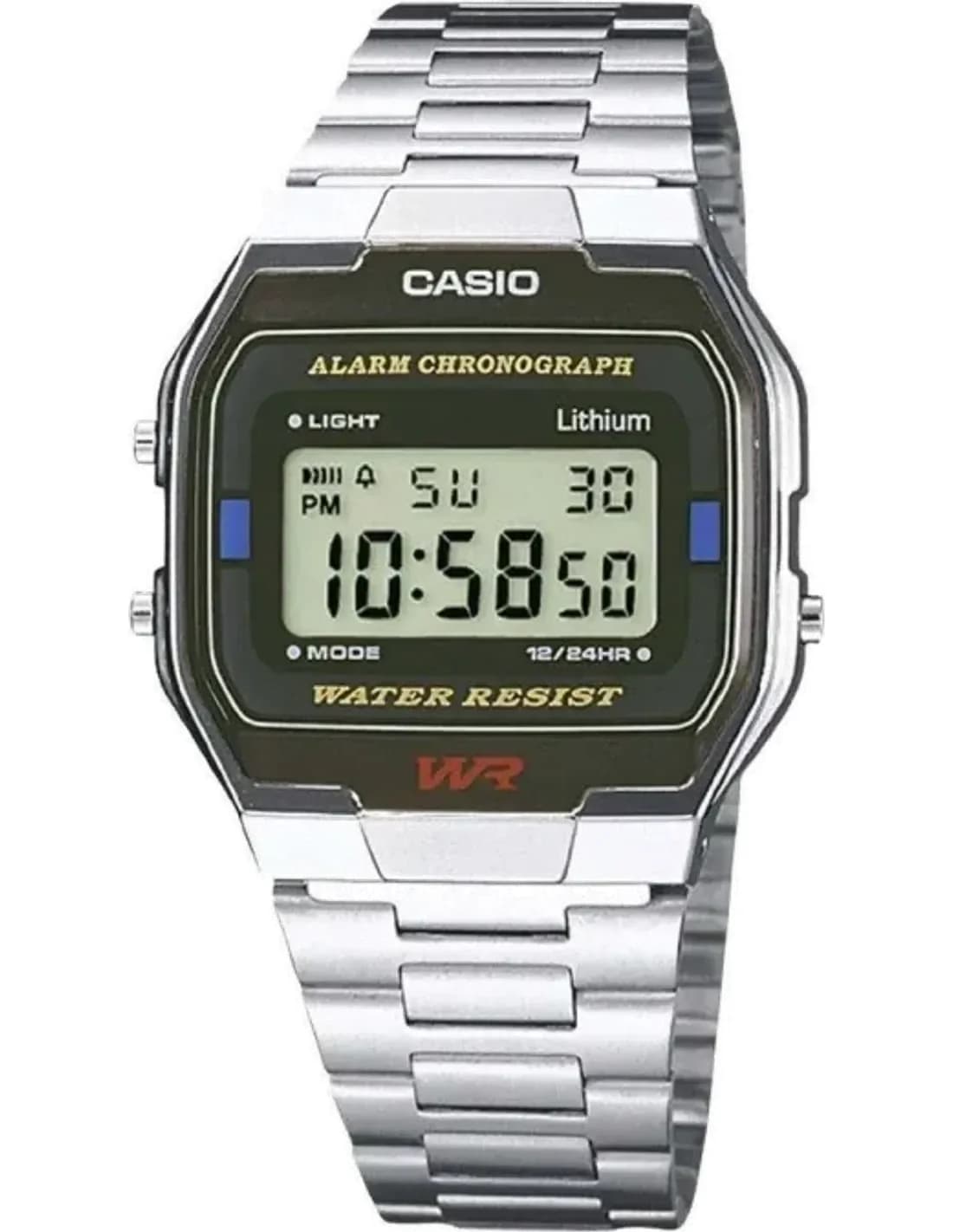 Montre Homme Casio A163WA-1QES Argent