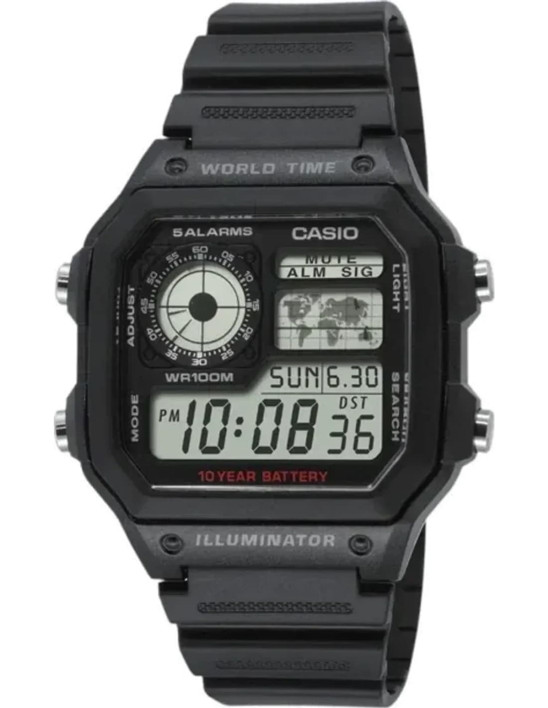 Montre Homme Casio Collection AE-1200WH-1AVEF Noir