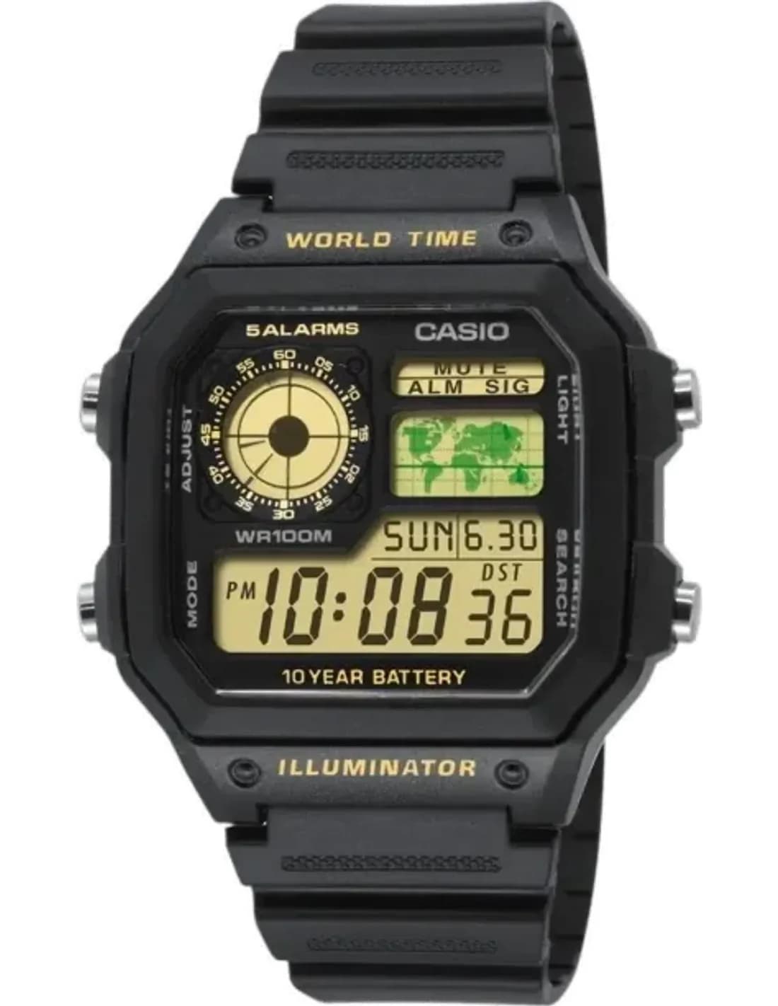 Montre Homme Casio Collection AE-1200WH-1BVEF Noir