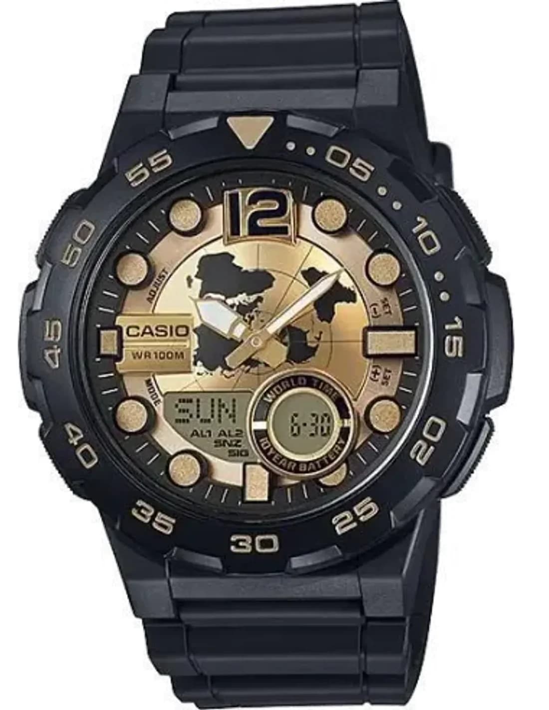 Montre Homme Casio Collection AEQ-100BW-9AVEF Noir