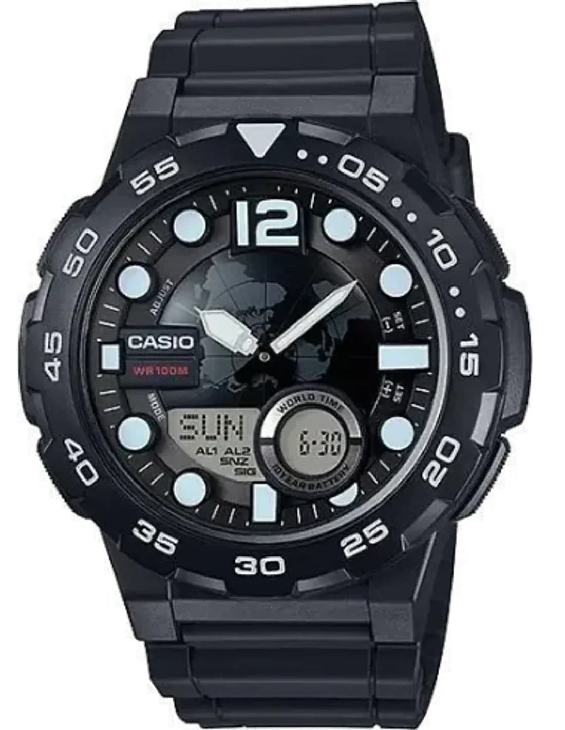 Montre Homme Casio Collection AEQ-100W-1AVEF Noir