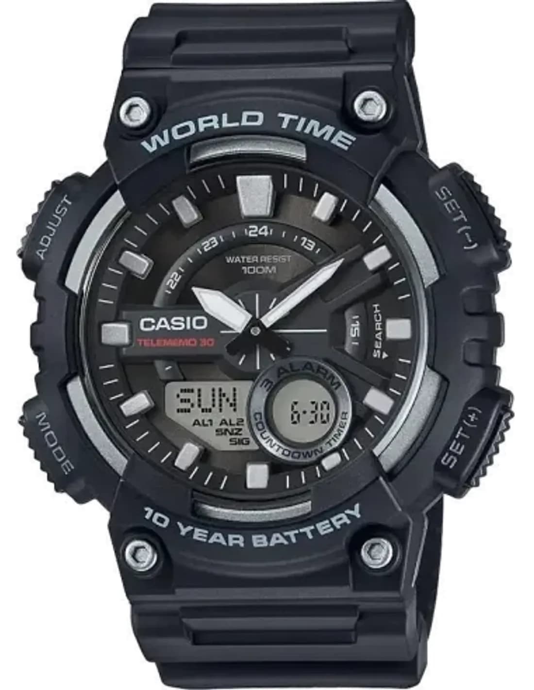 Montre Homme Casio Collection AEQ-110W-1AVEF Noir
