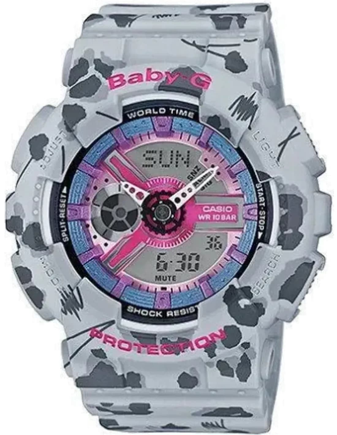 Montre Homme Casio Baby-G BA-110FL-8A Gris
