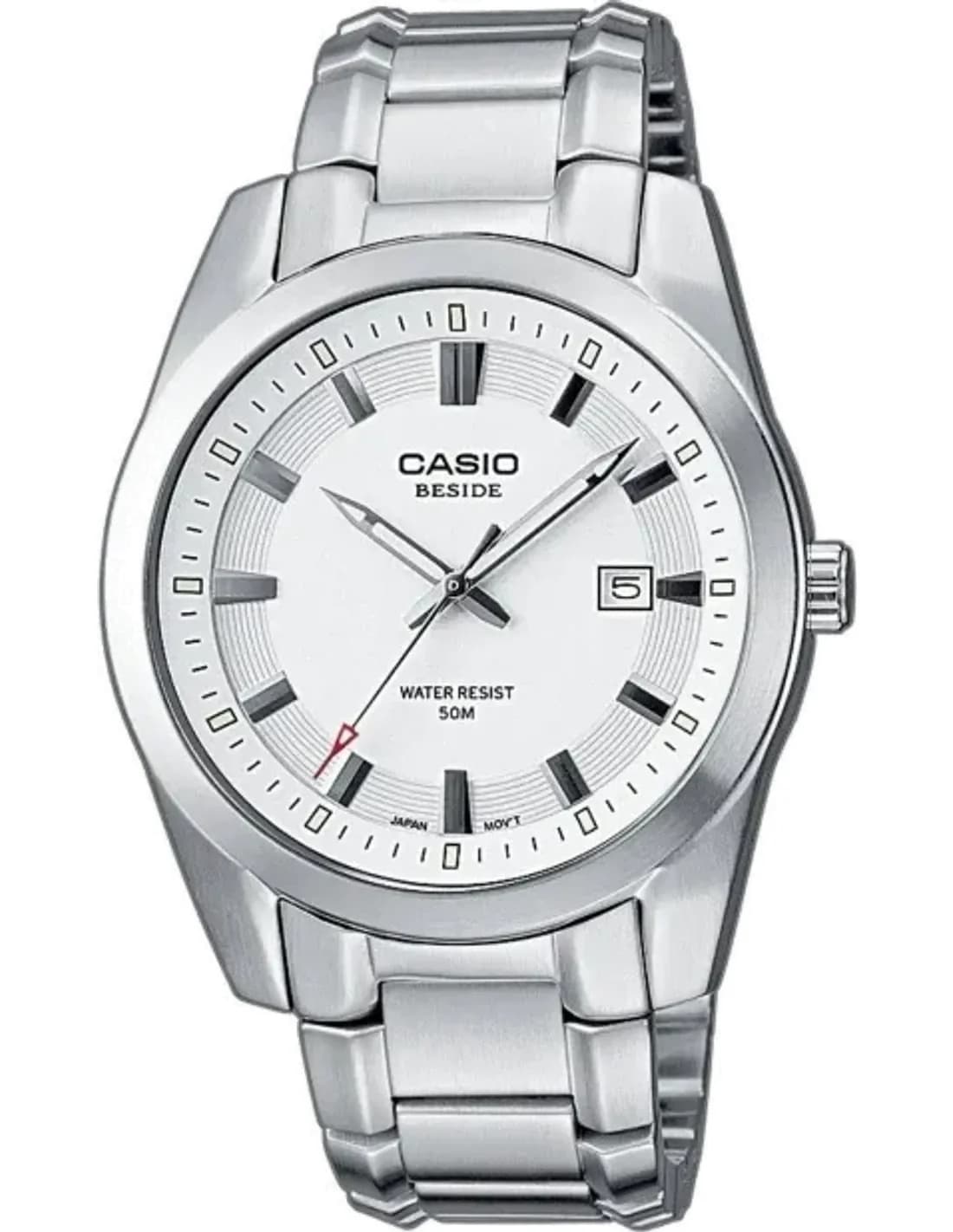 Montre Homme Casio Collection Beside BEM-116D-7AVEF Bracelet Acier Inoxydable