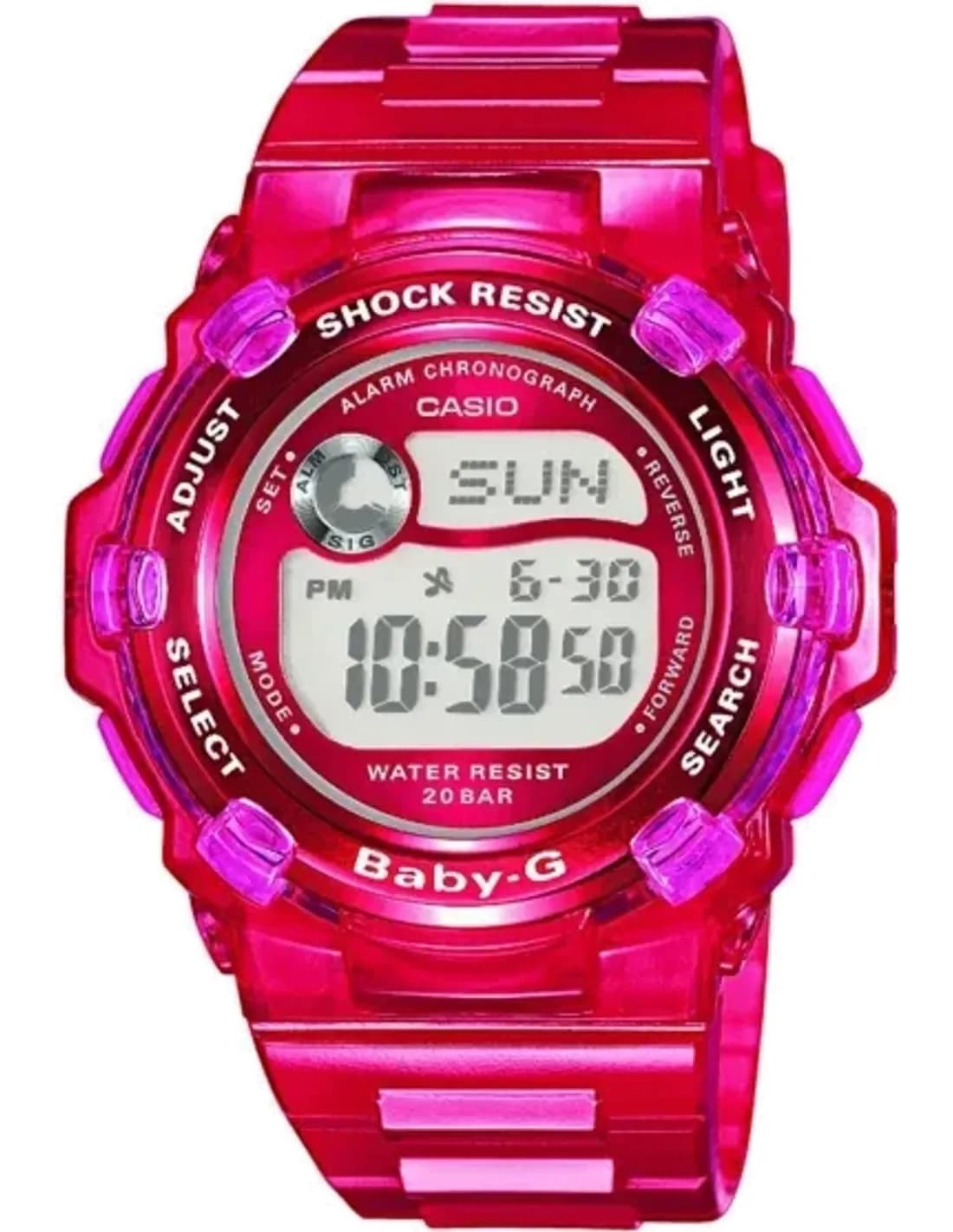Montre Femme Casio Baby-G BG-3001-4ER Bracelet Résine Rose