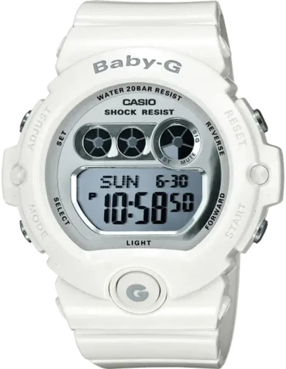 Montre Femme Casio Baby-G BG-6900-7ER Bracelet Résine Blanc
