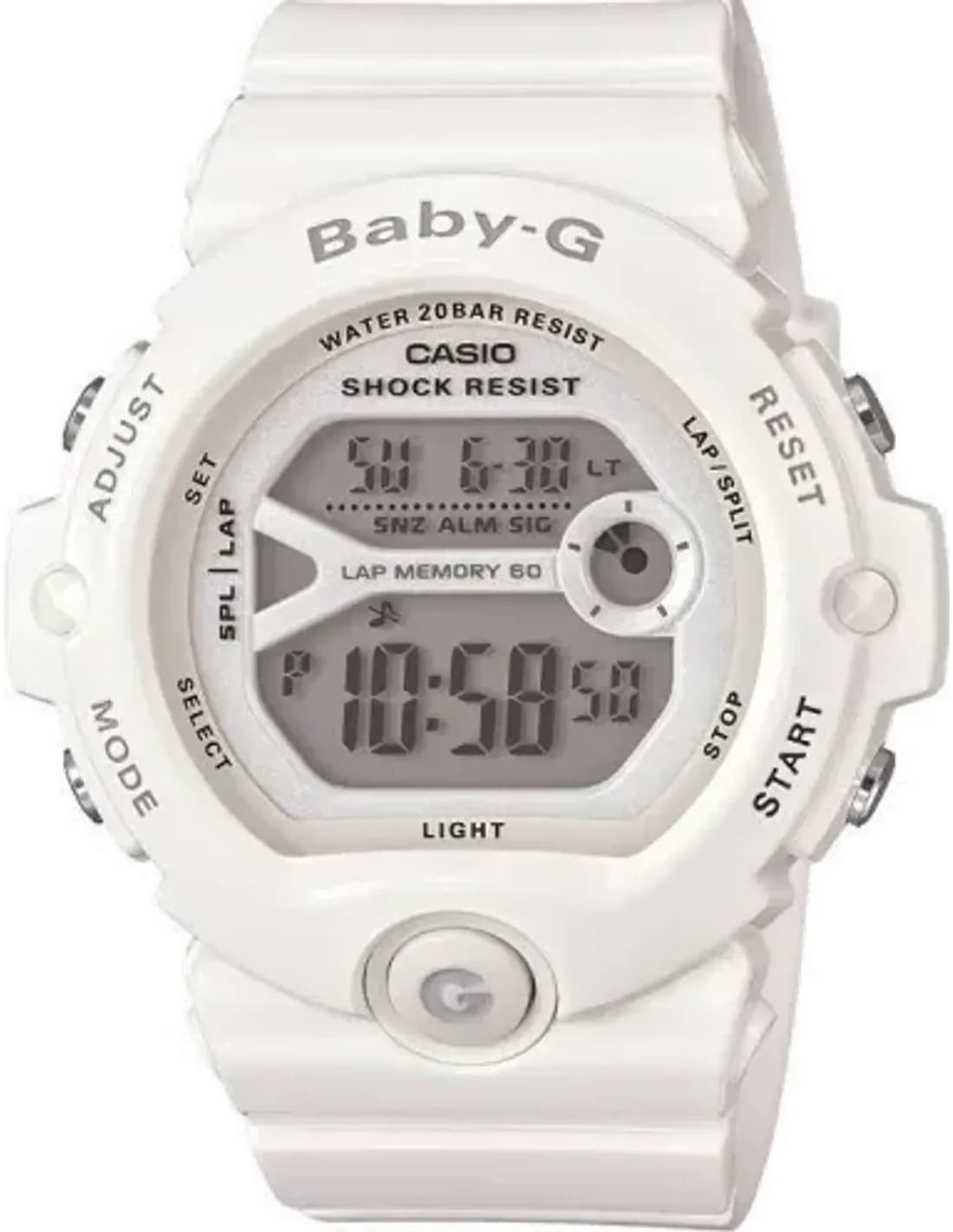 Montre Femme Casio Baby-G BG-6903-7BER Bracelet en résine blanche
