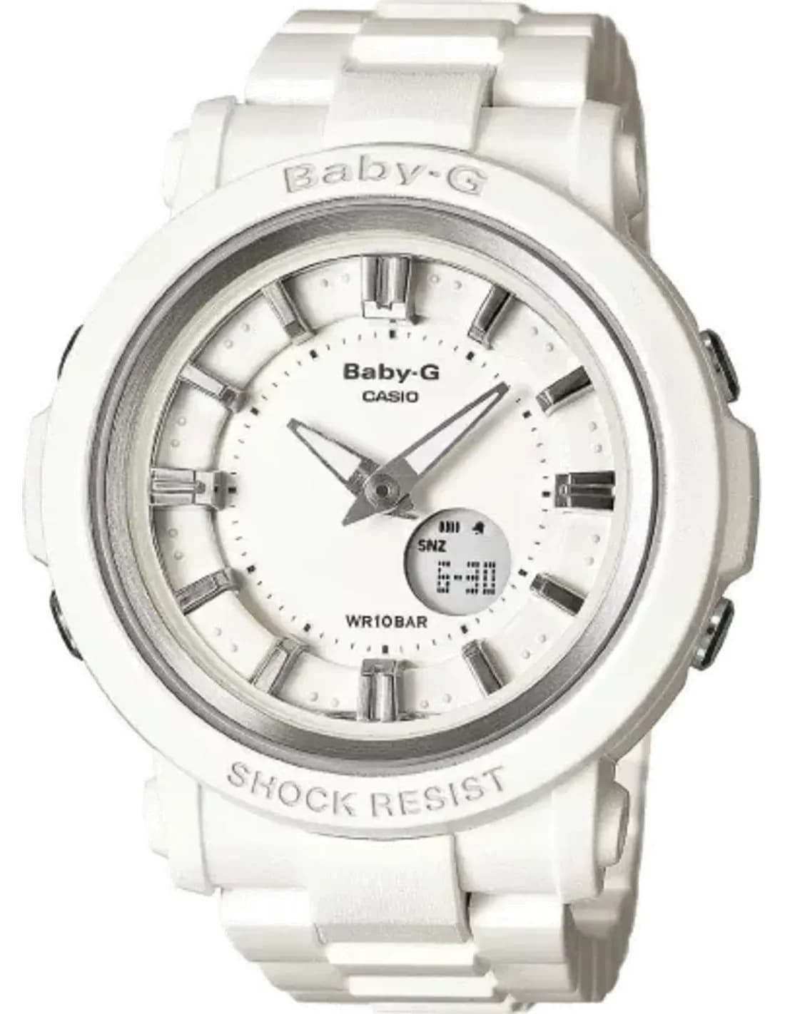 Montre Femme Casio Baby-G BGA-300-7A1ER Bracelet Résine Blanc