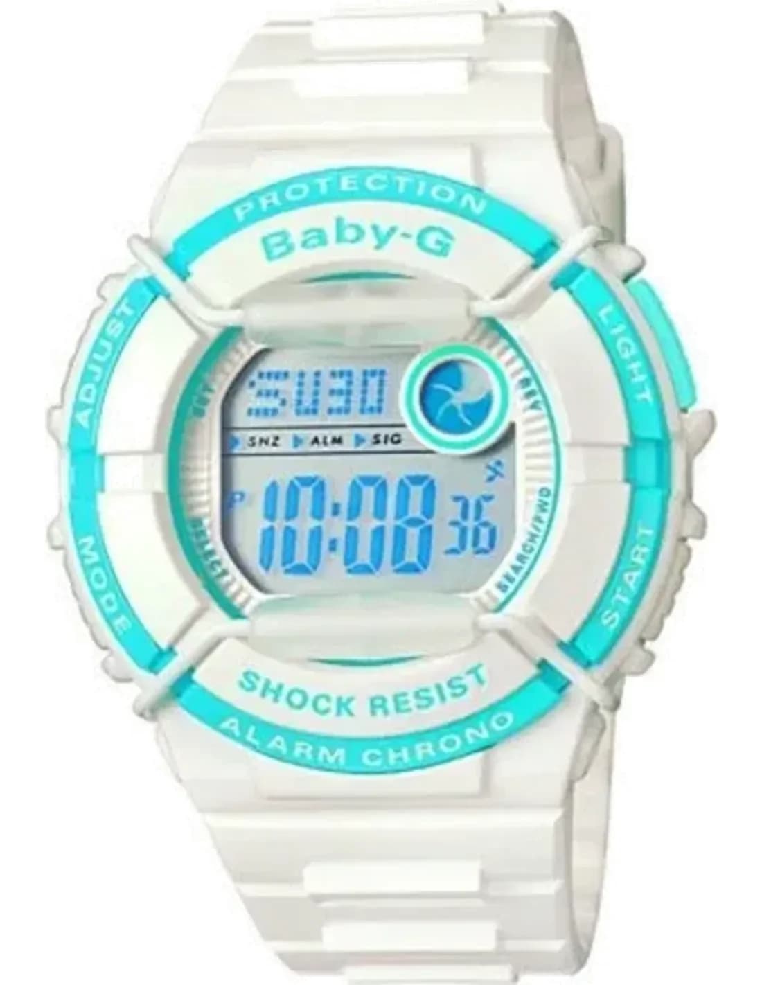 Montre Femme Casio Baby-G BGD-120P-7BER Bracelet Résine Blanc