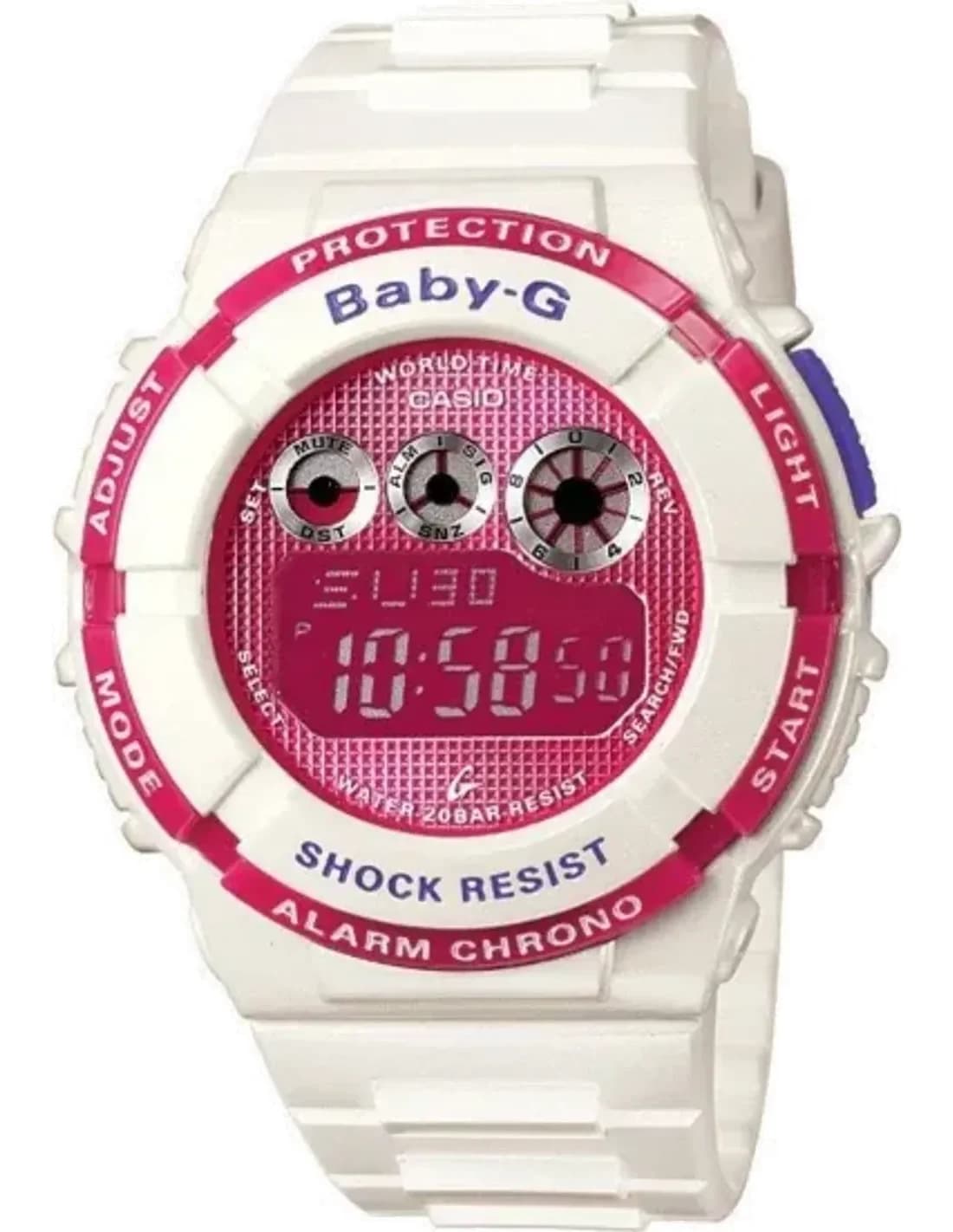 Montre Femme Casio Baby-G BGD-121-7ER Bracelet Blanc