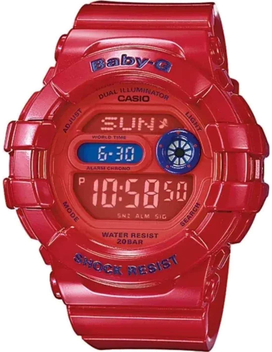 Montre Femme Casio Baby-G BGD-140-4ER Bracelet Résine Rouge