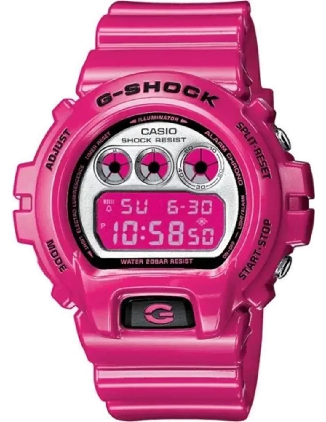 Montre Femme Casio G-Shock Multifonction DW-6900CS-4ER Bracelet Rose