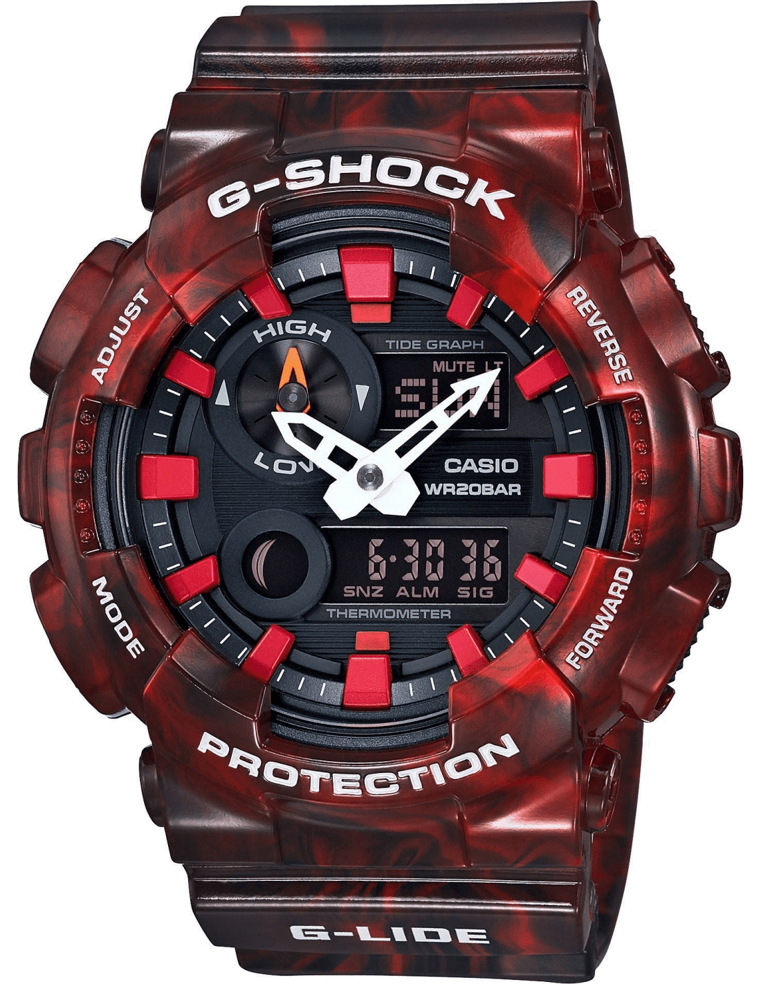 Montre Homme Casio G-Shock GAX-100MB-4AER Rouge