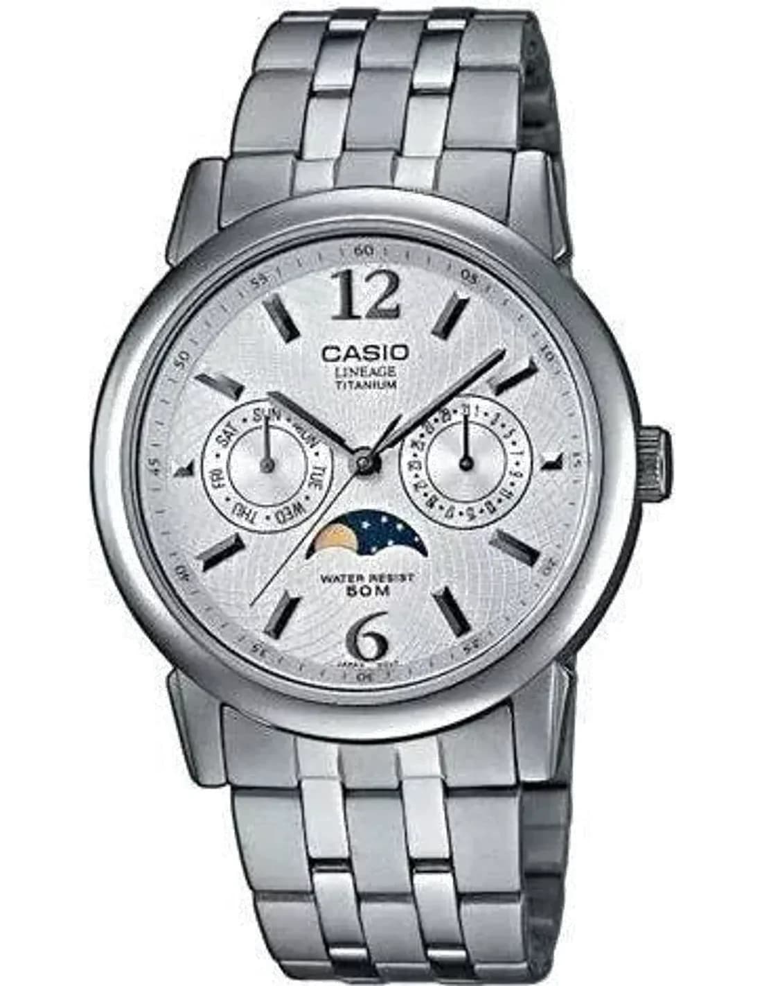 Montre Homme Casio Lineage LIN-301-7AVDF Bracelet argenté en titane