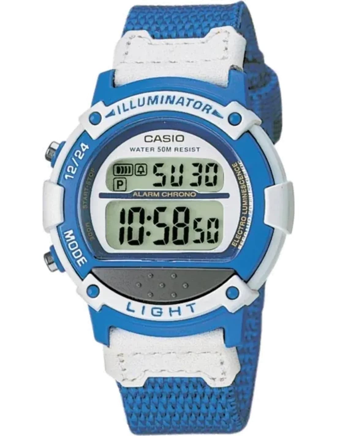 Montre Casio Collection LW-23HB-2AVES 3,5cm Bracelet tissé bleu