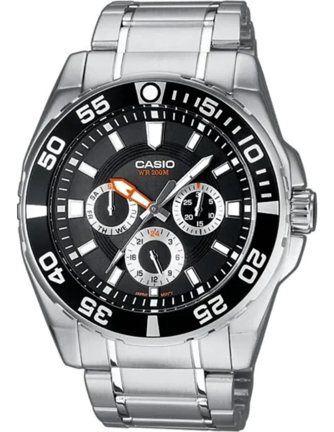 Montre Homme Casio Collection MTD-1064D-1AVEF Bracelet Acier Inoxydable
